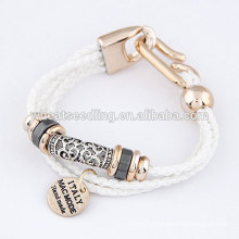 fashionable design elegant multi layered pendant wrap fitness rope bracelet